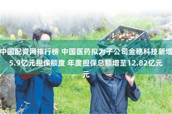 中国配资网排行榜 中国医药拟为子公司金穗科技新增5.9亿元担保额度 年度担保总额增至12.82亿元
