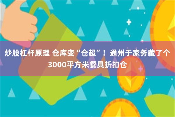 炒股杠杆原理 仓库变“仓超”！通州于家务藏了个3000平方米餐具折扣仓