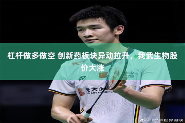 杠杆做多做空 创新药板块异动拉升，我武生物股价大涨