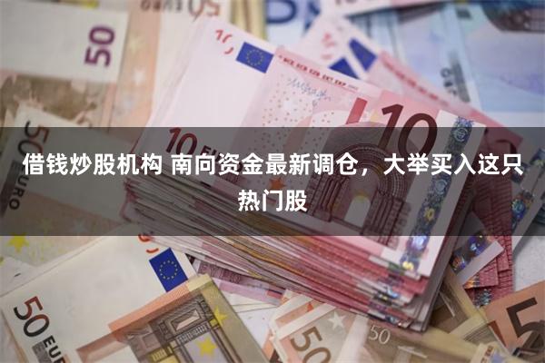 借钱炒股机构 南向资金最新调仓，大举买入这只热门股