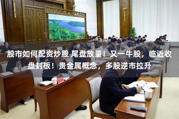 股市如何配资炒股 尾盘放量！又一牛股，临近收盘封板！贵金属概念，多股逆市拉升
