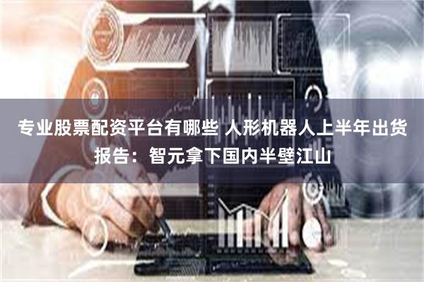 专业股票配资平台有哪些 人形机器人上半年出货报告：智元拿下国内半壁江山